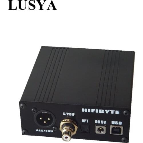 LUSYA USB to SPDIF AES OPT Output Digital Interface Adopts Audio byte Solution