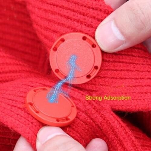 2Pair Round 21/25mm Magnetic Buttons Double Sided Automatic Buckle DIY Apparel Sewing Supplies Magnet Bag Button Invisible Snaps