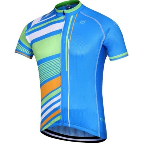 KEYIYUAN Men Summer Cycling Clothes Short Sleeved Road Bike Jersey Quick Dry MTB Clothing Polera Ciclismo Hombre