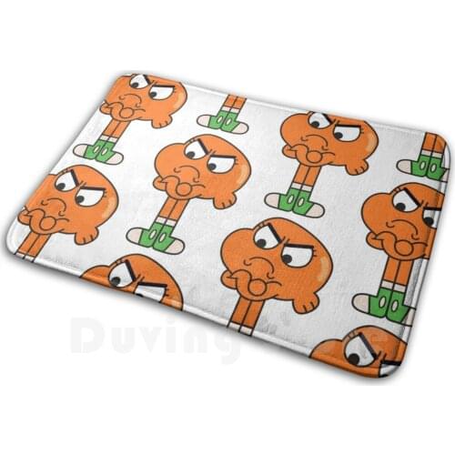 Darwin Mat Rug Carpet Anti-Slip Floor Mats Bedroom Darwin Watterson Darwin Gumball Cartoonnetwork Boy Teenager Schoolboy Cute