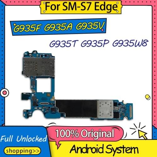 Original Unlocked For Samsung Galaxy S7 Edge Motherboard G935F G935A G935V G935T G935P G935W8 Mainboard Logic Board