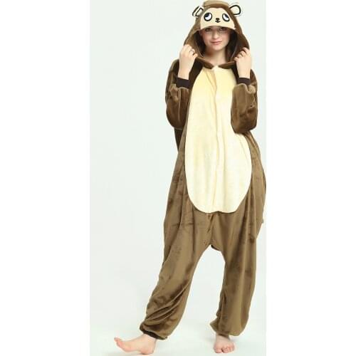Adults Animal Monkey Women Pajamas Flannel Sleepwear Cosplay Winter Unisex unicornio Stitch Cartoon Unicorn Pajamas Set