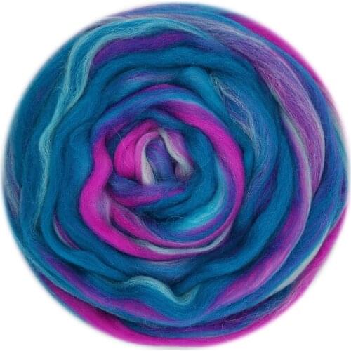 Blended Roving 50g, Needle Felting Wool, Hand Dyed Wool Top, Merino Mixed Natural Wool Roving for Needle Felting Kits (12)