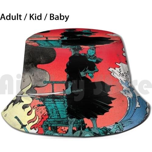Lone Wolf And Cub Sun Hat Foldable UV Protection Shogun Assassin Shogun Assassin Lone Wolf And Cub Lone Wolf Cub