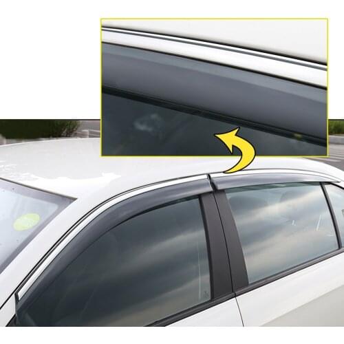 4PC Car Sunny Visor For Chevrolet Cruze Sedan 2011 2012 2013 2014 ABS Car Smoke Window Sun Rain exterior visor Deflector Guard