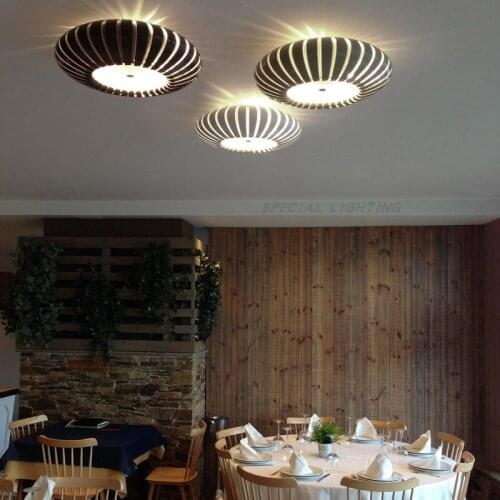 Modern minimalist creative lantern bedroom lamp Nordic designer net red living room study LED petal ceiling lamp