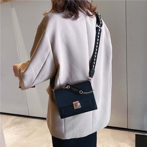 MOLAVE Handbags Womens Frosted Contrast Color Hasp chain Shoulder Messenger Bag Fashion Small Square Bag handbags luxury May26