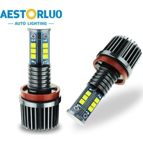 2pcs Factory Supply Canbus H8 240W Angel Eyes Halo Ring LED Light Bulb For BMW E82E81E87E88 E90 E91 E92 E93 E60/61 E63E64E89 E70