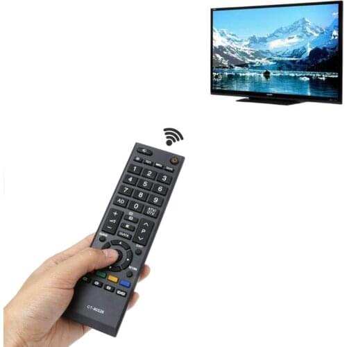 Smart Home LED TV Remote Control For TOSHIBA CT-90326 CT-90380 CT-90336 CT-90351 Black Plastic
