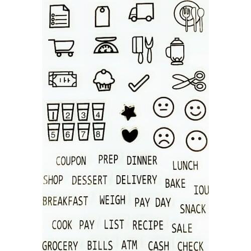 YLCS033 food car Silicone clear stamps for Scrapbooking DIY scrapbook album cards scrapbook TPR transparent rubber stamp 11*16cm