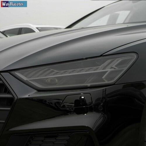 Car Headlight Protective Film Headlamp Tint Taillight Transparent Black TPU Sticker For Audi A7 S7 4K 2019-Present Accessories