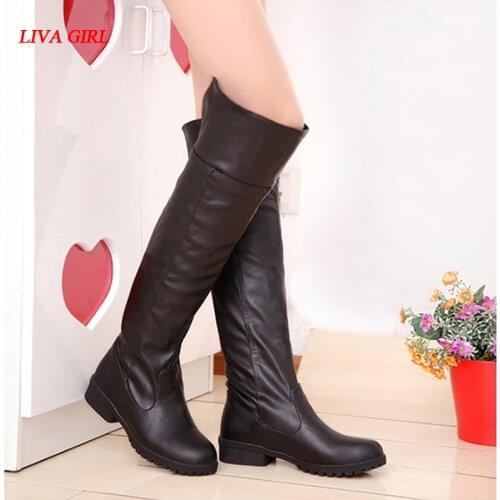 2019 women Attack on Titan cosplay long boots Shingeki no Kyojin Over-the-Knee boots Eren Jaeger Ackerman Shoes