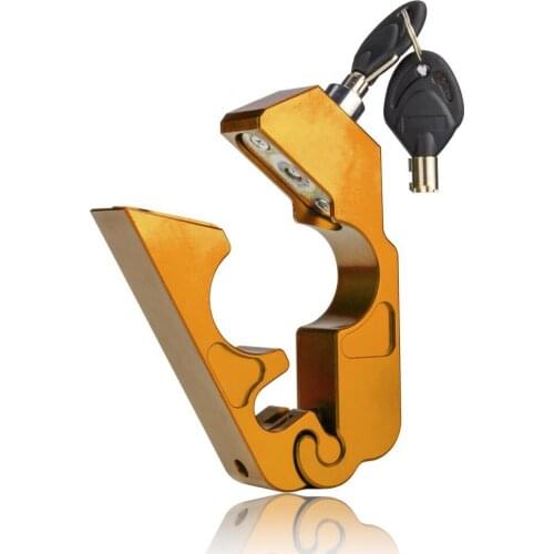 Golden Universal Motorbike Brake Lock Anti Theft Handlebar Throttle Grip Lock