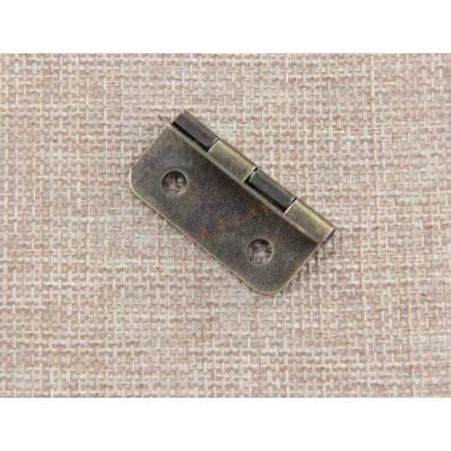01 Hardware supplies 1.2-inch small hinge packing box opening leveling hinges gift box hinge iron loose leaf inside the wooden