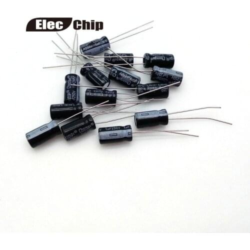 1uF 250V 6.3*12 Aluminum electrolytic capacitor 50pcs/lot