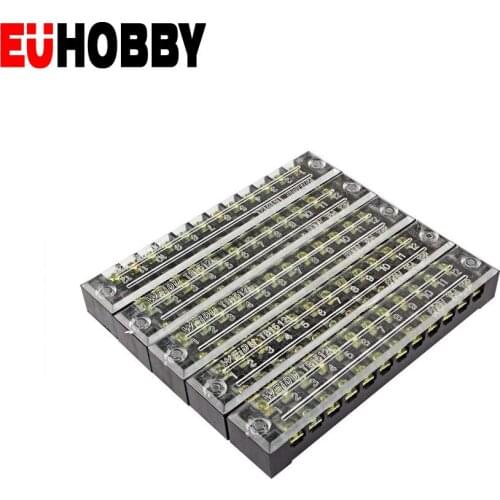 5pcs High Quality 600V 15A Terminal Blocks Mayitr 12 Position 12P Dual Rows Covered Electric Barrier Screw Terminal Block