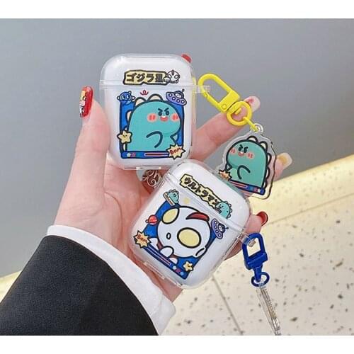 For Airpods Pro Case Funny Japanese Anime Protective Sleeve for Airpods 2 Cover Couple Avatar Case for Airpods 1 Fundas Capa