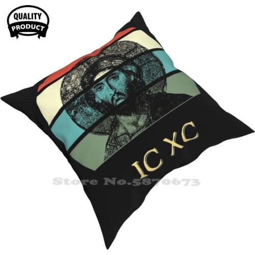 Jesus Christ Xc Home Car Sofa Cushion Cover Pillowcase Ic Xc Jesus Christ Christian Orthodox Orthodoxy Church Eastern Faith