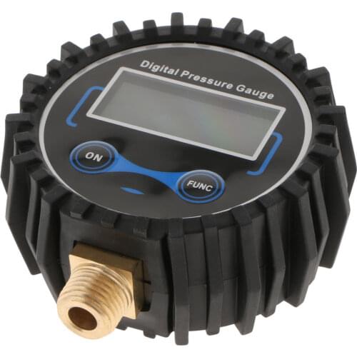 Digital Tire Inflator With Pressure Gauge, 200 PSI Air Chuck And Compressor Accessories With LED Backlit Screen Black