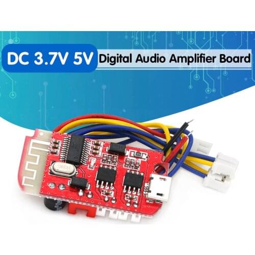 DC 3.7V 5V 3W Digital Audio Amplifier Board Double Dual Plate DIY Bluetooth Speaker Modification Sound Music Module Micro USB
