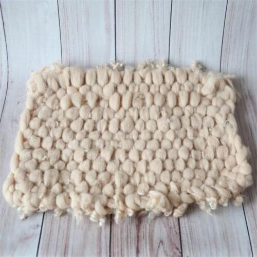 Baby Wool curly blanket layer fabric Baby Flokati rug blanket basket stuffer filler photography props