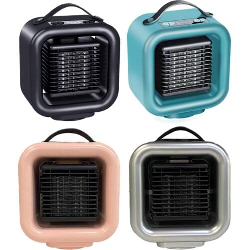 Fan Heater Electric Home Heaters Mini Ceramic Heating Warmer Fan Air Conditioner 2 in1 for Home Office Camping