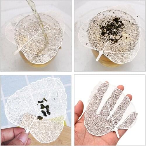 Kitchen Tools Teaware Bookmark Leaf Tea Filter Hollow Stainless Steel Filter Tea Accessories Multi-function