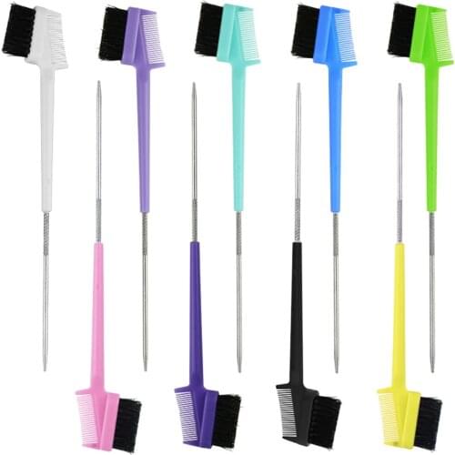 Multifunctional Eyebrow Brush and Eyelash Comb - Double-Sides Hair Edge Brush