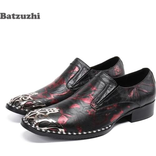 Batzuzhi Top Fashion Mens Shoes Oxfords New Design Leather Dress Shoes Men Formal Business Shoes Zapatos Hombre, Big Size 6-12