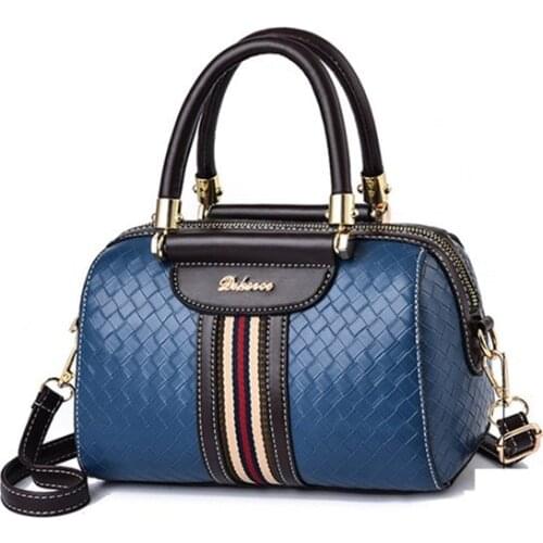 Fashion Women PU Leather Handbags Tassel Totes Bag Top-handle Embroidery Crossbody Bag Shoulder Bag Lady Simple Style Hand Bags