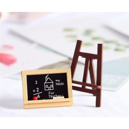 Easel and Drawing Board 1 Set Sale Dollhouse Picture Frame Simulation Furniture Scene Accessories Gallery Decoration Pieces