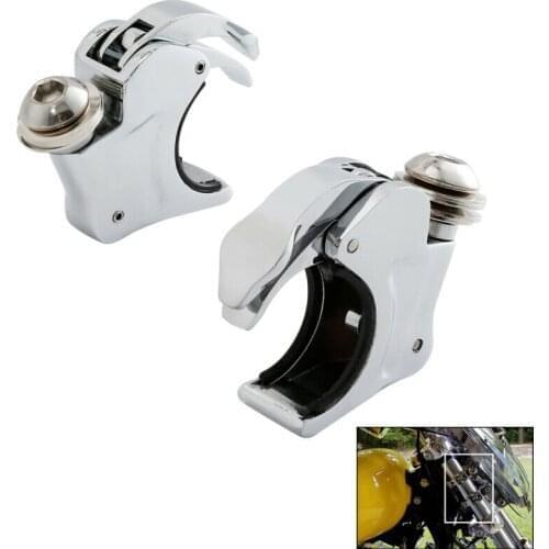Motorcycle 39mm Quick Release Windscreen Clamps For Harley Dyna Sportster XL 883 1200 FXDL FXDWG Low Rider Super Wide Glide