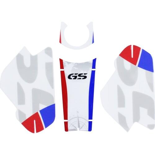 White And Blue Fuel Tank Sticker Decal Pad Kit Motorcycle GS Adventure For BMW R1200GS LC Adventure 14-18 R1250GS Adventure 19