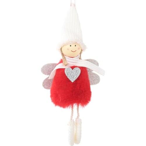 New Christmas Angel Plush Doll Girl Pendant Christmas Tree Xmas Party Kids Gift Bedroom Decor Year 2020