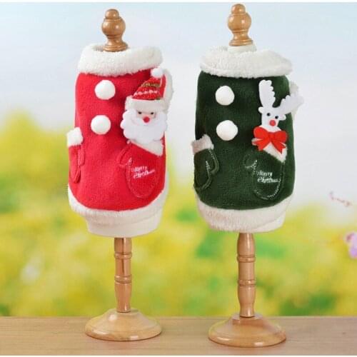 Dog Clothes Pet Clothing Hoodies Winter Warm Pet Dog Jacket Coat Puppy Christmas Clothing Hoodies For Small Medium Dogs Puppy