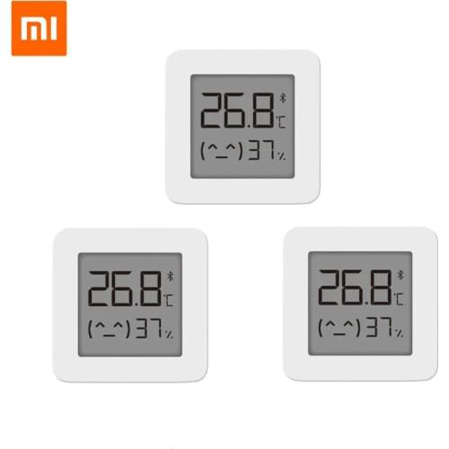 Original Xiaomi Bluetooth Thermometer 2 Wireless Smart Electric Digital Hygrometer Thermometer Work With Mijia APP