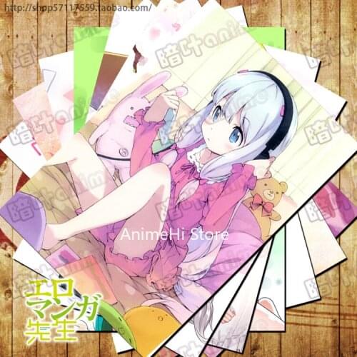 10 pcs/set Anime Eromanga Sensei posters Izumi Sagiri Emily Granger wall pictures for Colletion A3 42x29CM Stickers