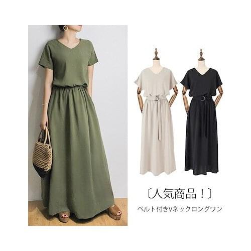 Korobov Japanese Style Short Sleeve V Neck Dress 2021 New Summer Long Dresses Vintage Casual Sashes Korean Dress