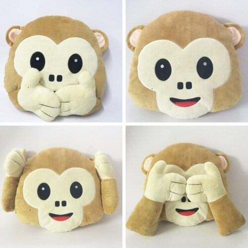 Plush Toys Animal Monkey Cute Creative Soft Toys Office Break Nap Sleeping Pillow Cushion Stuffed Gift Doll for Kids