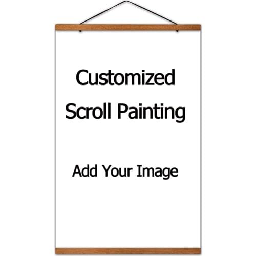 Customized Scroll Painting Canvas Poster High Quality Fabric Cloth Print for Home Decor Any size