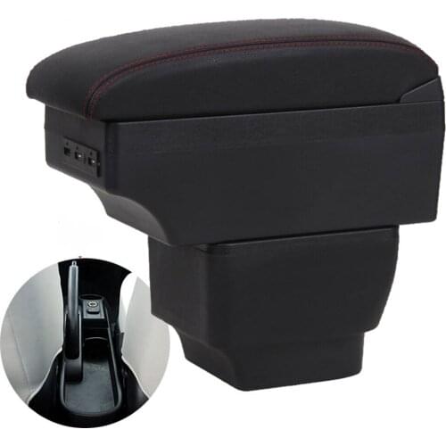 For MAZDA MAZDA 2 Armrest Interior Parts 2017 Car Armrest box Retrofit parts Storage box car accessories Interior with USB LED