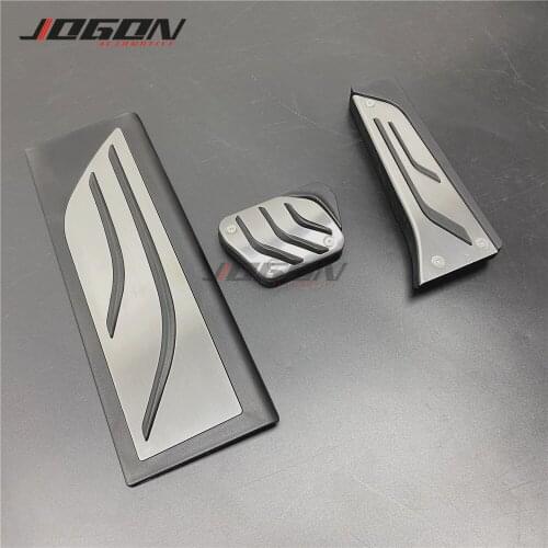 For BMW X3 G01 2018 2019 Stainless Steel Gas Fuel Brake Footrest Foot Rest Pedal Plate Pad Cover Trim