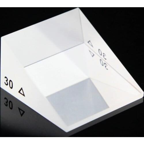Prism 30 Degree 40mm High-precision Ophthalmic Strabismus Correction Rhomboid Prism Wedge Optical Glass Block Right-angle Prism