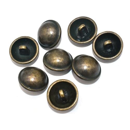 10pcs Bronze Mushroom Domed Buttons 17mm Dome Buttons Round Sewing Buttons with Shank Suitable for Sewing DIY Craft Projects