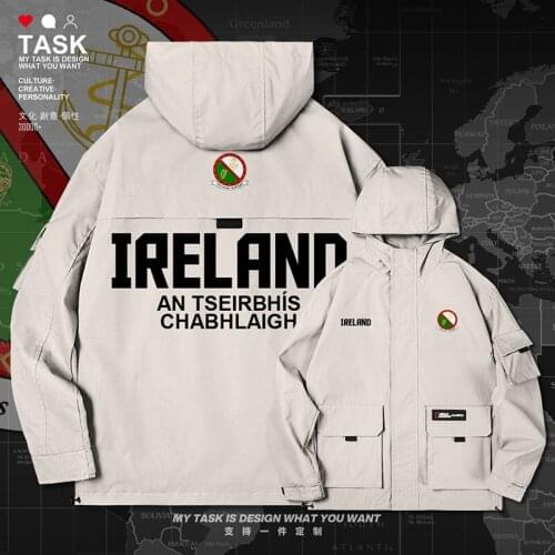 Northern Irelan NIR men jacket hooded Navy logo army fan Tactical streetwear Military trench coat men coat top clothes autumn