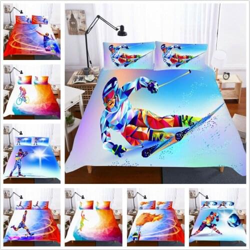 Sports Competition Home Textile Pillow Case 3D Bed Linen Duvet Covers Comforter Bedding Sets Bed Set Home Decor Bedding