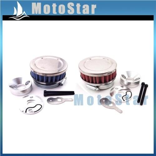 44mm Air Filter + Air Filter Adapter Stack For 2 Stroke Big Foot Blad Z Gas Scooter Xcooter Cobra Motovox