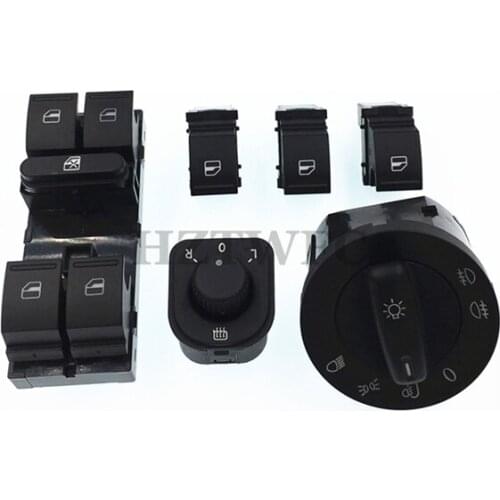 Mirror Headlight Window Switch 1F0 959 855 1K4 959 857 1K0 941 431N 1K0 959 565H For VW Jetta MK5 Golf 5 6 Tiguan Passat B6 CC