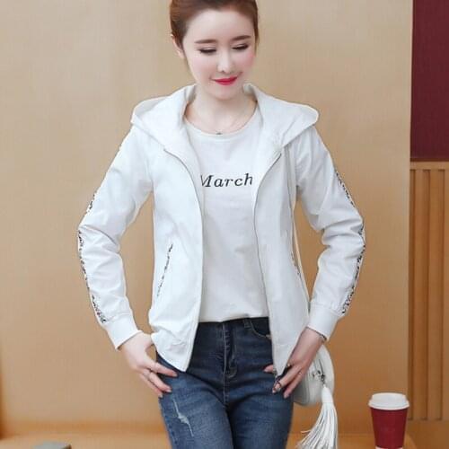 Fashion Flowers Jacket Women 2021 Autumn Women Bomber Long Sleeve Slim Short Coats Jackets Hooded Baseball Overcoat Clothes E201