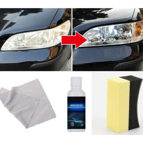 1 Set Car Headlight Repair Fluid Headlight Polish Headlight Repair Kit Anti-scratch Refurbishment Liquid Car Light Repair Agent
